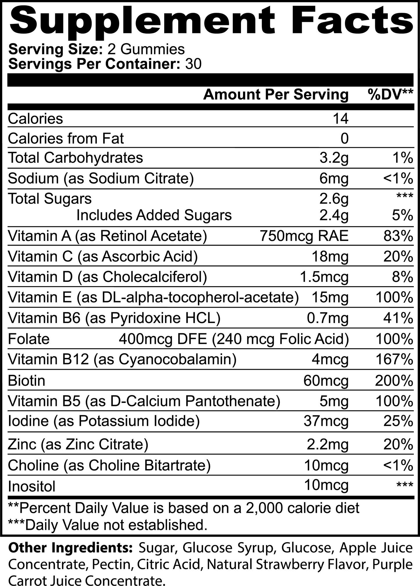 Multivitamin Gummies (Adult)